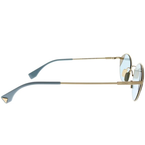 NEW Fendi FF 0342/S Blue Brown Gold Frame Color Block Cat Eye Sunglasses main image 8